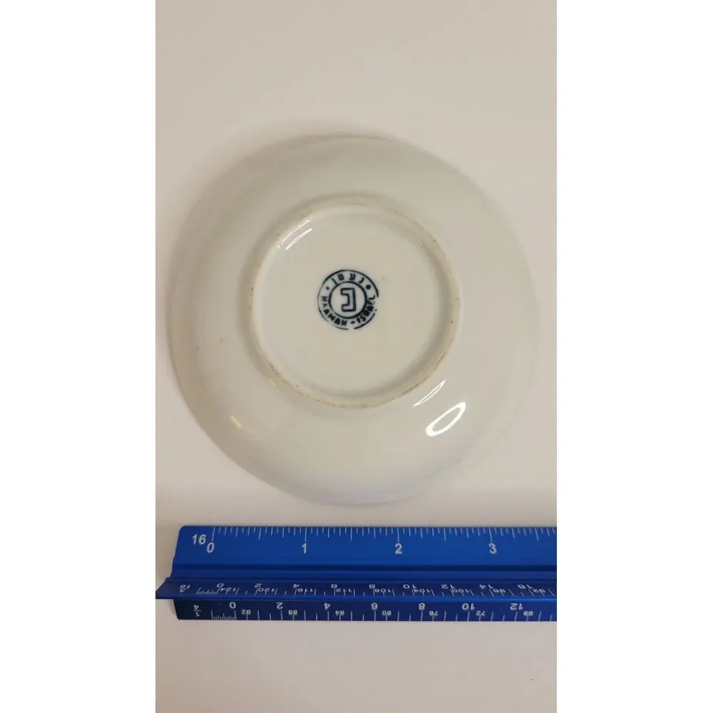Vintage Naaman Israel‎ Porcelain Plate Gold Trim With Fruit